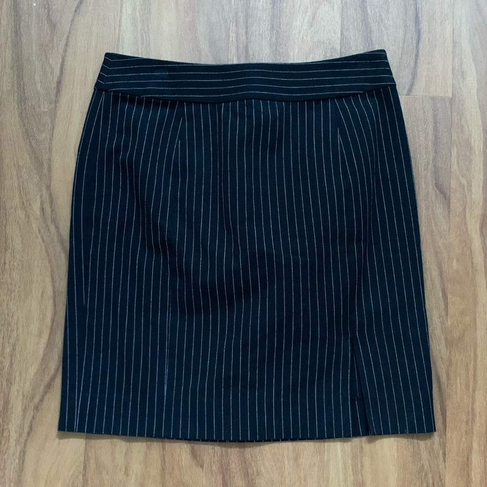 Banana Republic Vertical Stripe Pencil Skirt